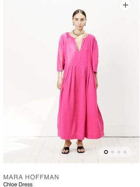 Mara Hoffman Chloe Maxi Dress in Hot Pink